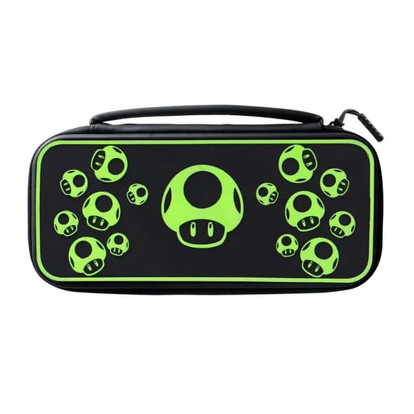 Pdp Nintendo Switch Travel Case Plus - 1-up Glow In The Dark