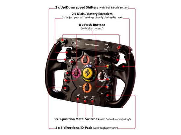 Thrustmaster Ferrari F1 Black RF Steering Wheel Analog PC, Playstation 3