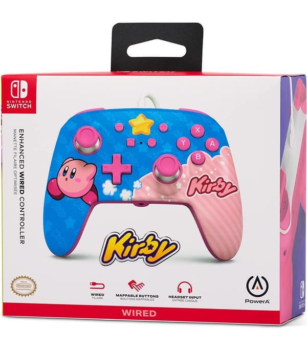 PowerA Enhanced Wired Controller for Nintendo Switch - Kirby - Nintendo Switch