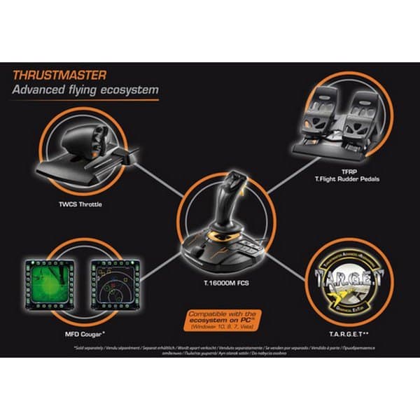 Thrustmaster Pc Flight Pack T16000m Fcs Musta