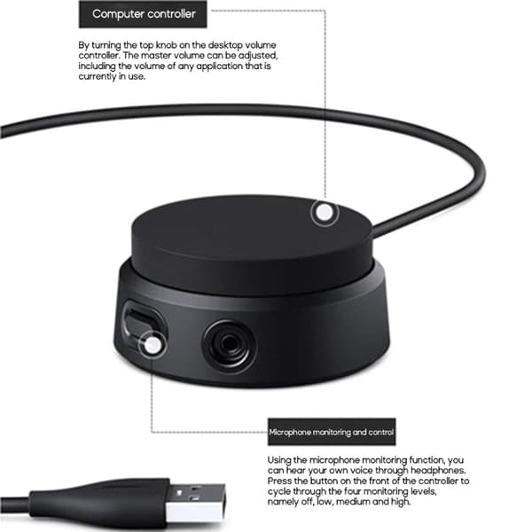 Lydkontrol til gaming headset
