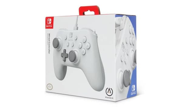 Powera Enwired Controller White Matte - Nintendo Switch