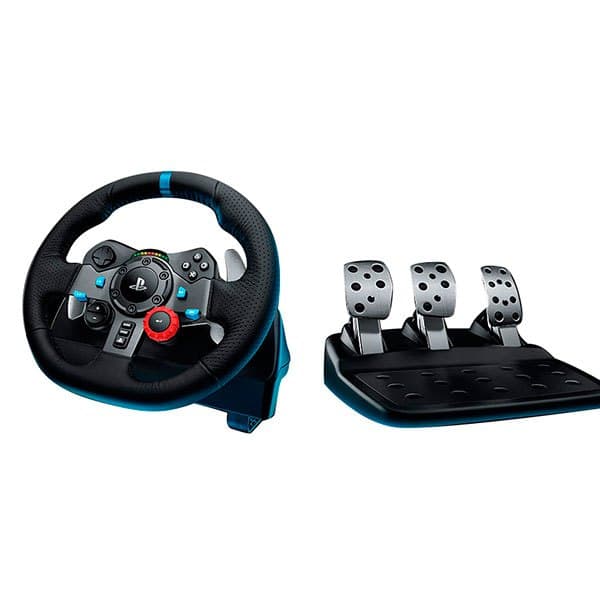 Logitech Pc/ps G29 Driving Force 5/ps4/ps3 Ohjaus Pyörä+polkimet Musta