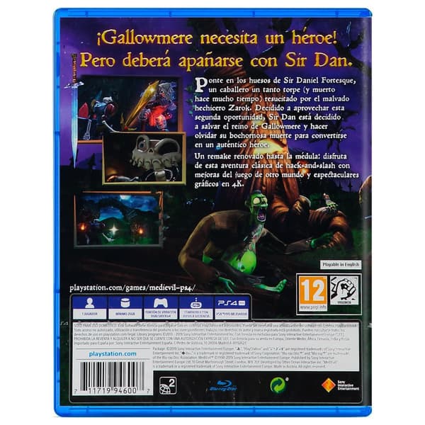 Playstation Ps4 Medievil Monivärinen PAL