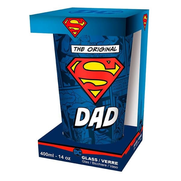 DC COMICS - Large Glass - 400ml - THE ORIGINAL "S" DAD