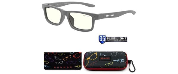 Blue light glasses for kids Gunnar Cruz Kids Small, Clear Natural, Grey