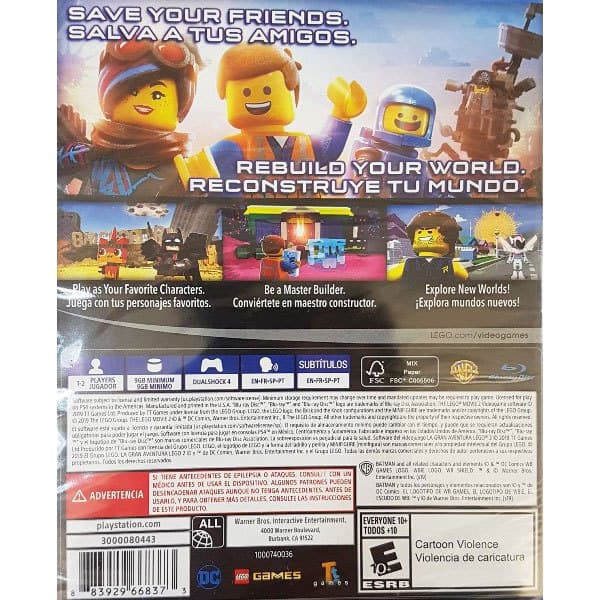 Warner Bros Ps4 The Lego Movie Sininen PAL