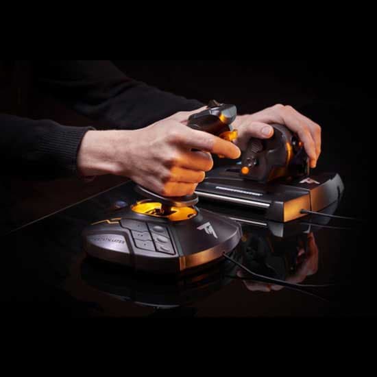 Thrustmaster Pc Joystick + Kaasuvipu T16000m Fcs Hotas Musta