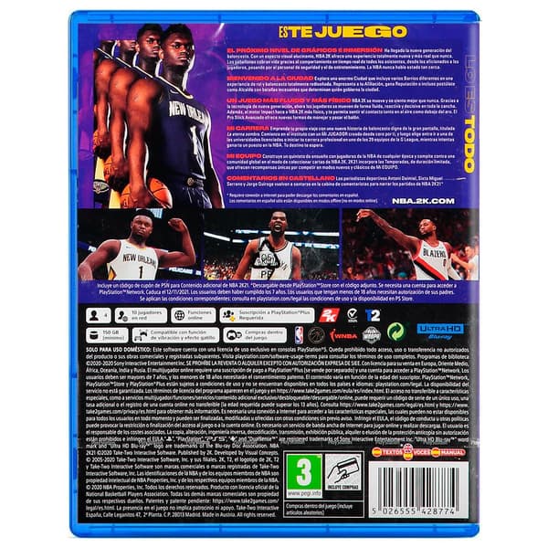 Take 2 Games Ps5 Nba 2k21 Flerfärgad PAL