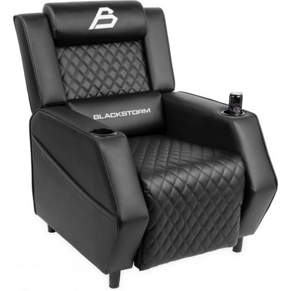 Blackstorm Throne of Games Recliner -pelituoli, musta
