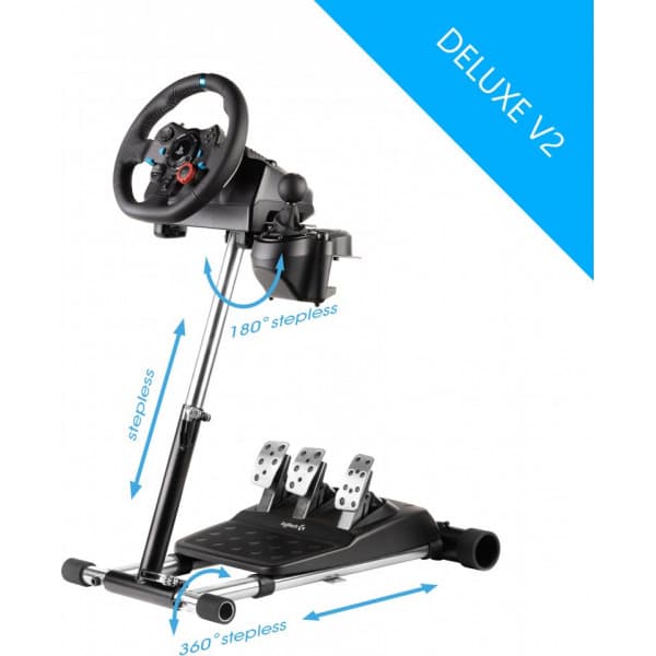 Wheel Stand Pro V2 Deluxe rattstativ för Logitech -rattar