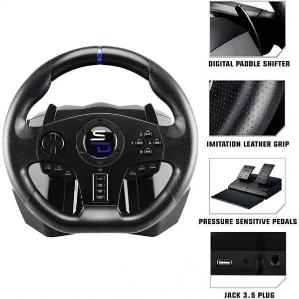 Subsonic Superdrive SV750 Drive Pro Sportratpedaler, PS4 / Switch / Xbox / PC