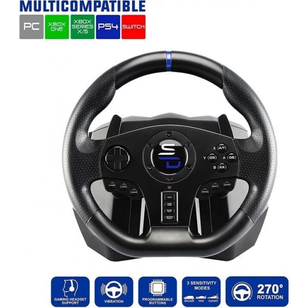 Subsonic Superdrive SV750 Drive Pro Sportratpedaler, PS4 / Switch / Xbox / PC