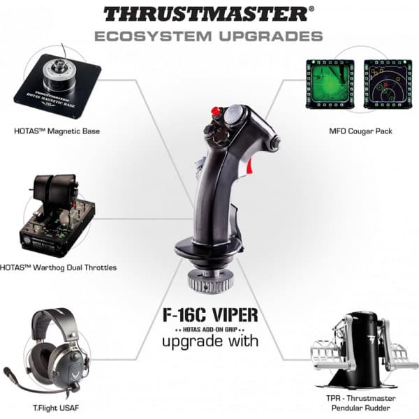 Thrustmaster F16C HOTAS AddOn Grip styrestang