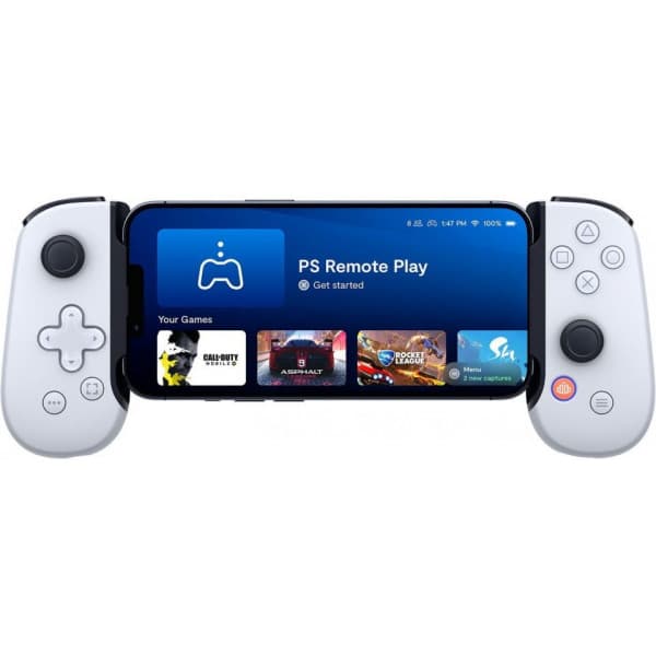 Backbone One til iPhone PlayStation Edition spilcontroller, hvid, PC / PlayStation / Xbox
