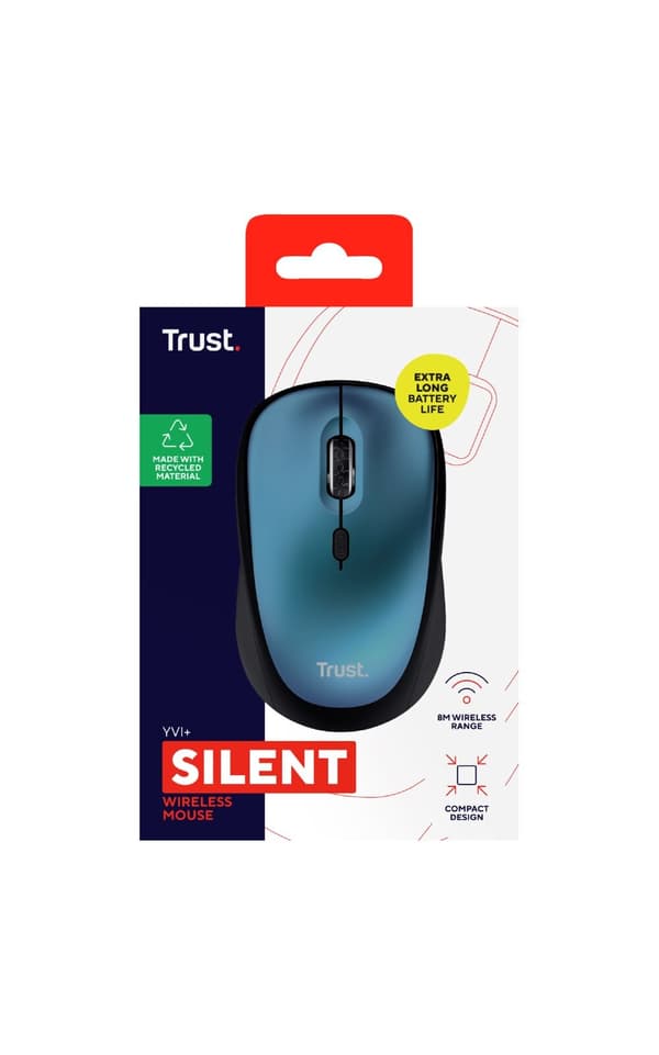 Trust Yvi+ Wireless Mouse Eco Blue - PC