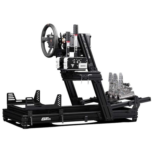 Next Level Racing Gtelite Aluminium Simulator Cockpit - Wheel Plate Edition Harmaa