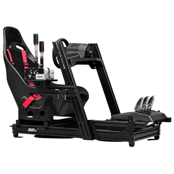 Next Level Racing Gtelite Aluminium Simulator Cockpit - Wheel Plate Edition Harmaa