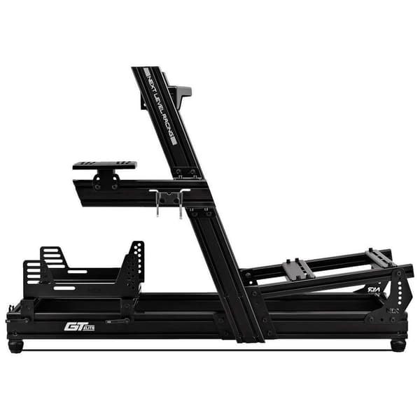 Next Level Racing Gtelite Aluminium Simulator Cockpit - Wheel Plate Edition Harmaa