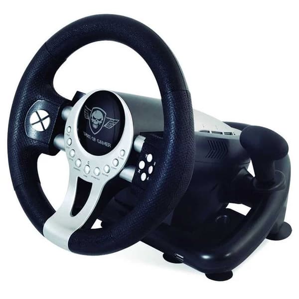 Spirit Of Gamer Ohjauspyörä Ja Polkimet Race Pro Wheel 2 Hopeinen