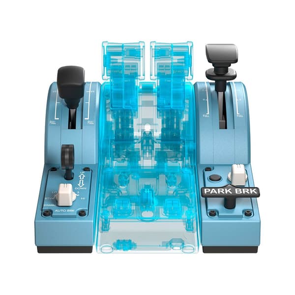 Thrustmaster Airbus Edition Pc Add-on Joystick Tca Quadrant Blå