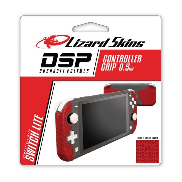 Lizard Skins DSP Controller Grip for Switch Lite - Crimson Red - Nintendo Switch
