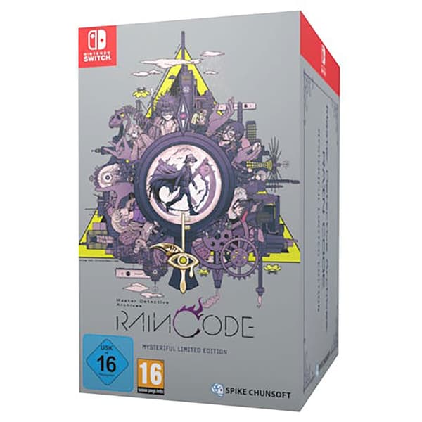 Nintendo Mystisk Begränsad Upplaga Switch Master Detective Archives Rain Code Durchsichtig PAL