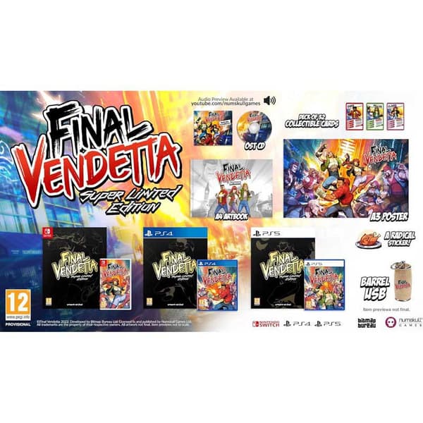 Playstation Games Ps4 Final Vendetta Super Limited Edition