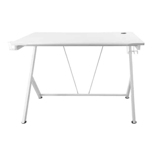 Stabilt Gamingbord med Metallben og PVC-Behandlet Overflate - Innebygd Hodesettoppheng