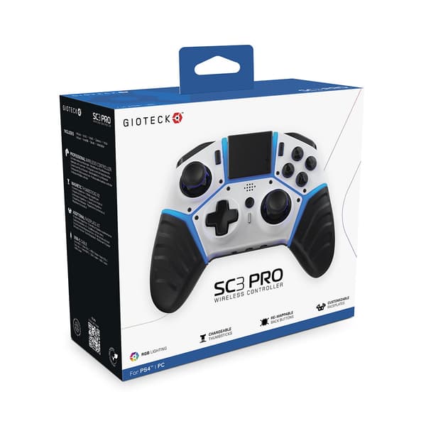 Playstation Games Ps4 Gioteck Ps4 Sc3 Pro Wireless Controller