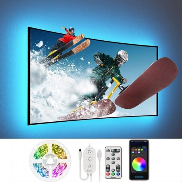 Govee RGB Bluetooth Backlight -älykäs LED-valonauha, 46” - 50” televisiolle