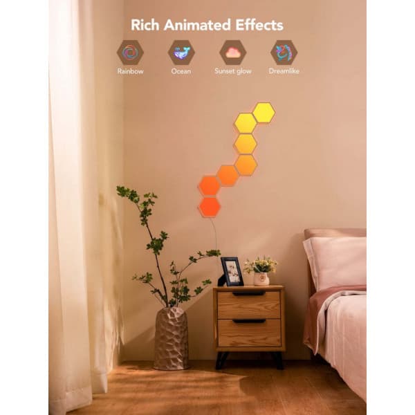 Govee Glide Hexa Light Panels -valopaneelit, 5 kpl