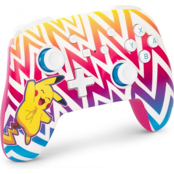 PowerA Enhanced Wireless Controller - trådløs spilcontroller, Pikachu Vibrant, Switch