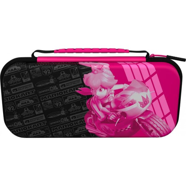 PDP Travel Case Plus GLOW – Grand Prix Peach -skyddsfodral, Switch