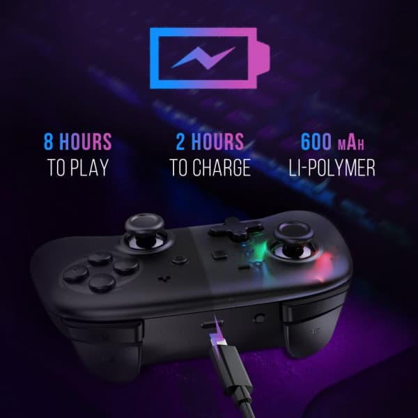 Oniverse OniPad Blackstar - trådløs spillekontrol, sort, Switch