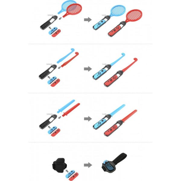 Oniverse 12-i-1 Paket -tillbehörspaket, Switch