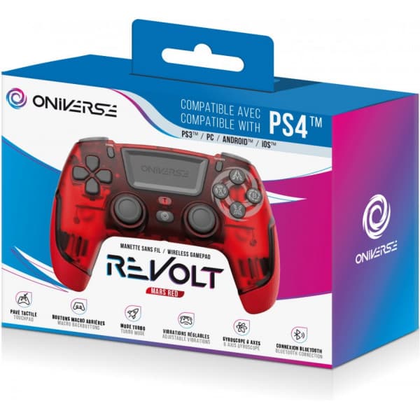 Oniverse Revolt -trådlös controller, Mars Red, PS4