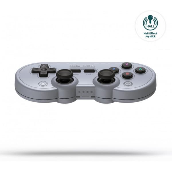 8BitDo SN30 Pro - Hall Edition -trådlös spelkontroll, grå, Switch / PC / Android