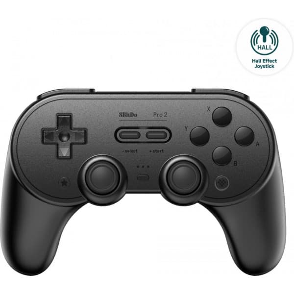 8BitDo PRO 2 - Hall Edition -trådløs spilcontroller, sort, Switch / PC / Android