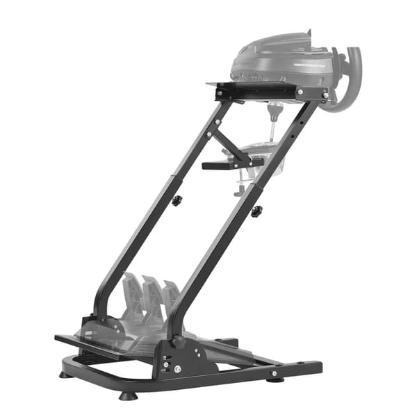 VEVOR Racing -ohjauspyöräteline, säädettävä korkeus, kestävä hiiliteräs, yhteensopiva Logitech G27/G29:n kanssa.