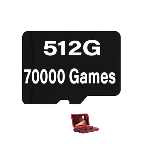 SD-kort för Retroid Pocket, 512G lagring, 70000 spel,512G för RP3 plus 512G for RP Flip