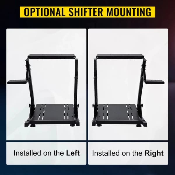 Racing Wheel Stand, Kestävä teräsrakenne, Säädettävä korkeus, Yhteensopiva Logitech G29:n kanssa,Kilpa-ajon ratti- ja poljinjalusta