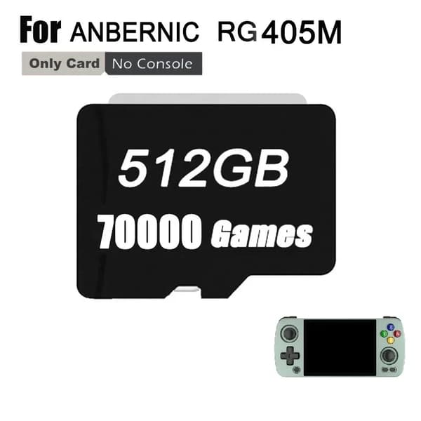 TF-kort, 512 GB lagring, stöder 70000 spel,512G 70000 Spel