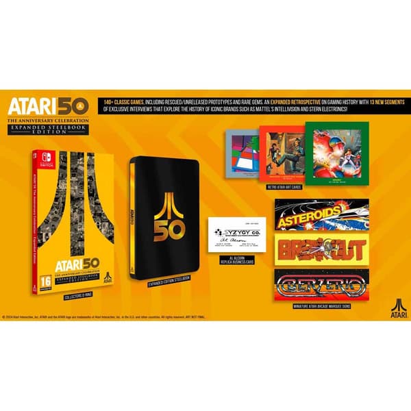 Nintendo Games Switch Atari 50: The Anniversary Celebration Expanded Steelbook Edition  PAL