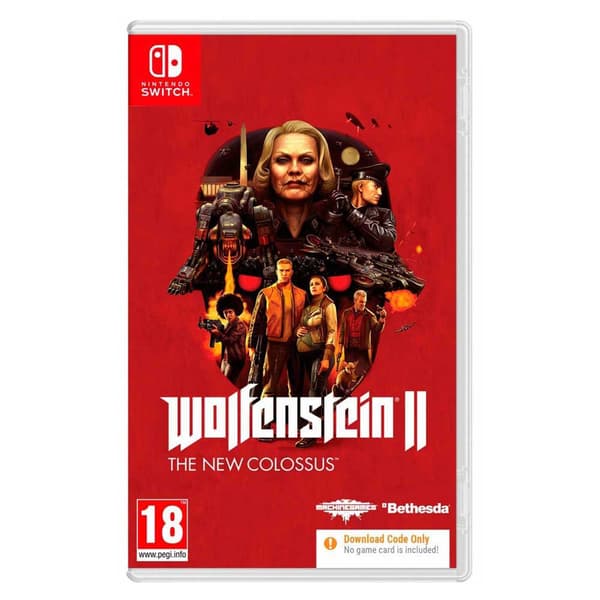 Nintendo Games Switch Wolfenstein Ii The New Colossus Code In The Box Transparent