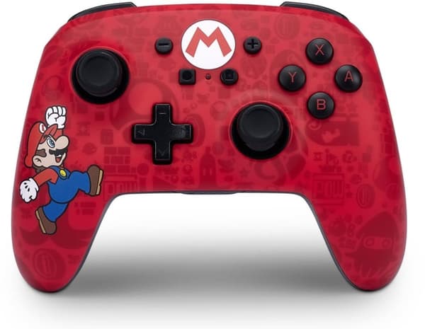 PowerA Enhanced Wired Controller for Nintendo Switch - Mario Here We Go - Nintendo Switch