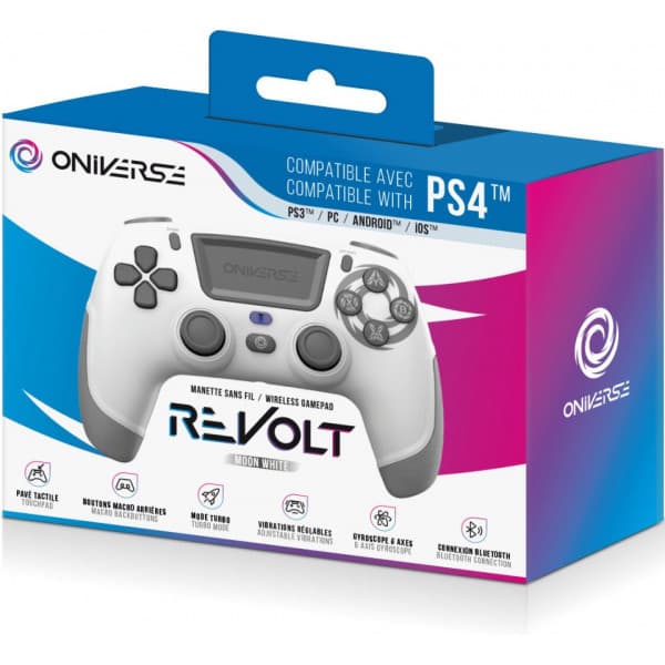 Oniverse Revolt - trådlös kontroll, Moon White, PS4