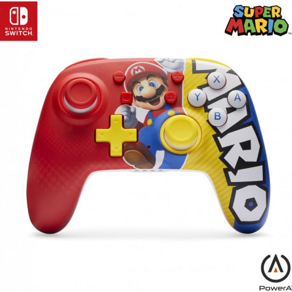 PowerA Nano Enhanced Wireless -trådløs controller, Mario, Nintendo Switch