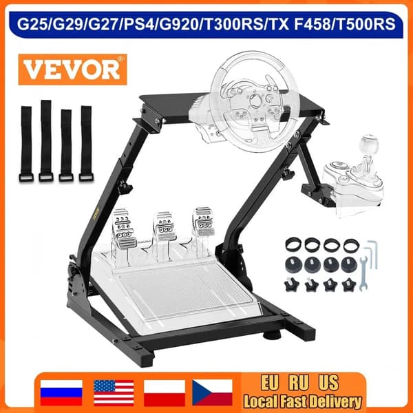 VEVOR Racing Ratstativ, Justerbar Höjd 27"-31.5", Hållbar Kolfiberstål, Kompakt Fällbar Design