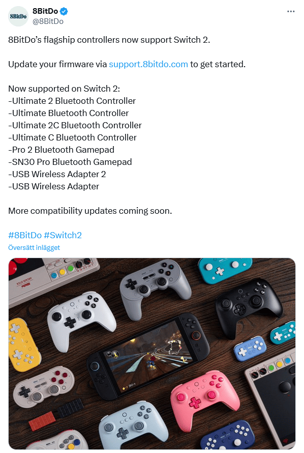 8Bitdo SN30 Pro+ Gamepad G Classic Edition, Switch, PC & Android (DEMO EX) - Gaming (begagnad)